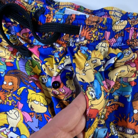 Nickelodeon Pajama Lounge Pants XL Sleepwear Pockets Rugrats Ren Stimpy Arnold - Picture 6 of 8